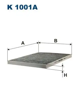 FILTRON K1001A Polen Filtresi (Karbonlu) resmi