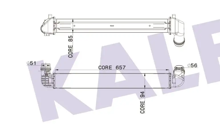 KALE 050CAC050 Turbo Radyatörü resmi