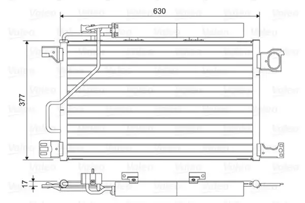 VALEO 814423 Klima Radyatörü A2035002154 resmi
