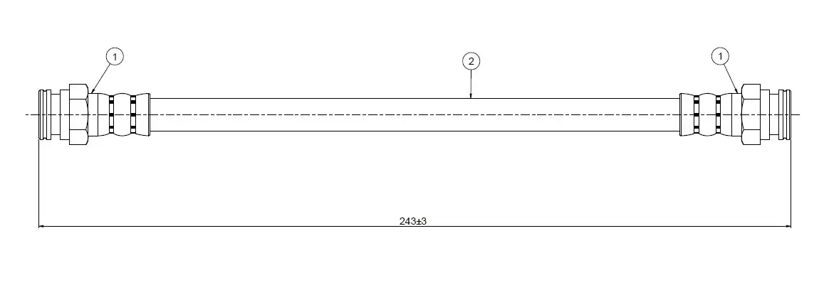 CAVO C900235A Arka Fren Hortumu 71736920 resmi