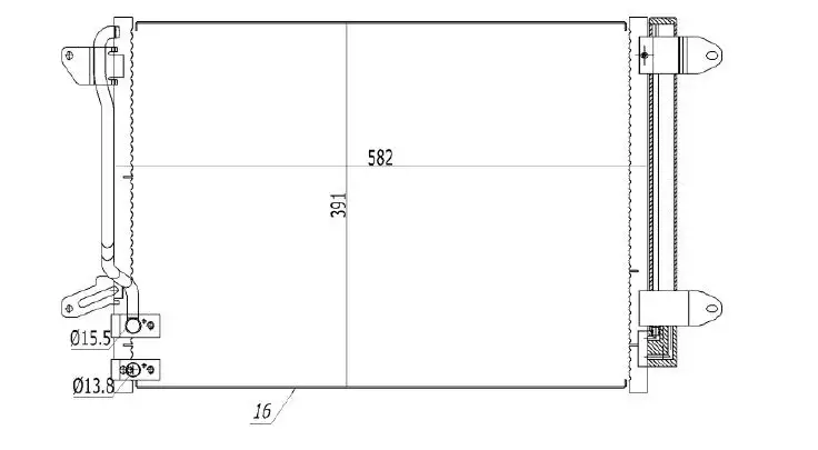 MGA 82312 Klima Radyatörü 5C0820411G resmi