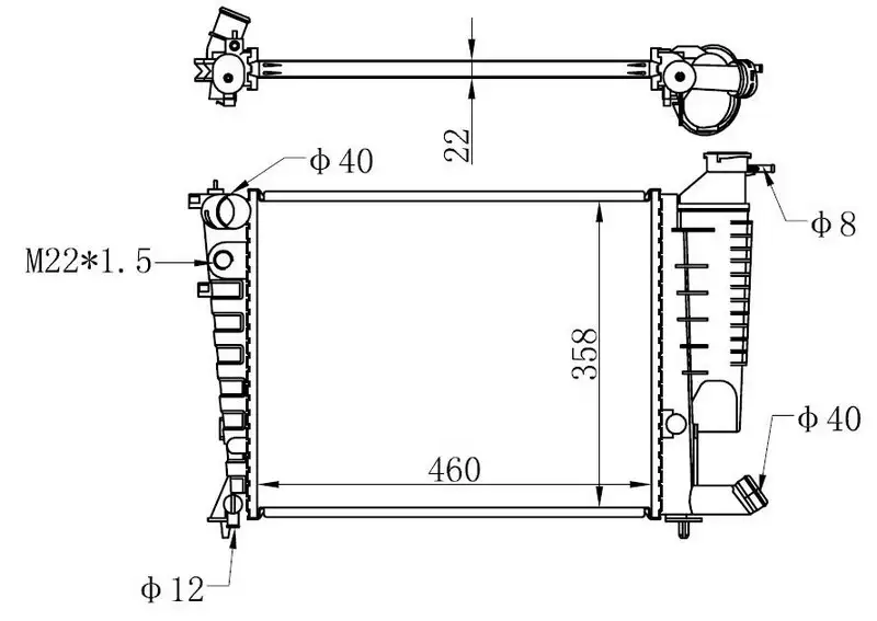 ORIS BPE019022 Radyatör resmi