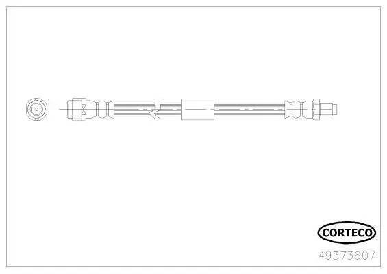 CORTECO 49373607 Arka Fren Hortumu A2124200448 resmi