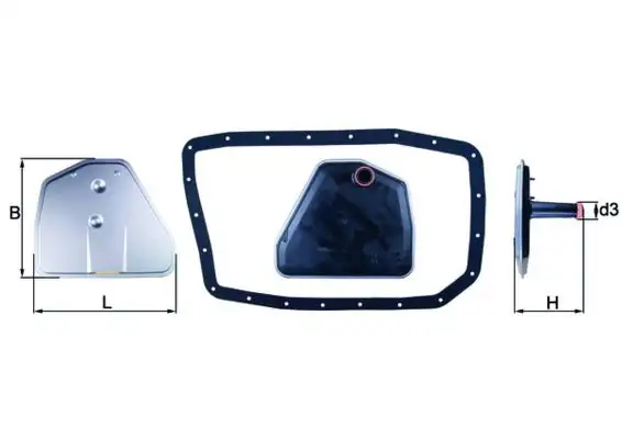 MAHLE HX162D Şanzıman Filtresi 24117543550 resmi