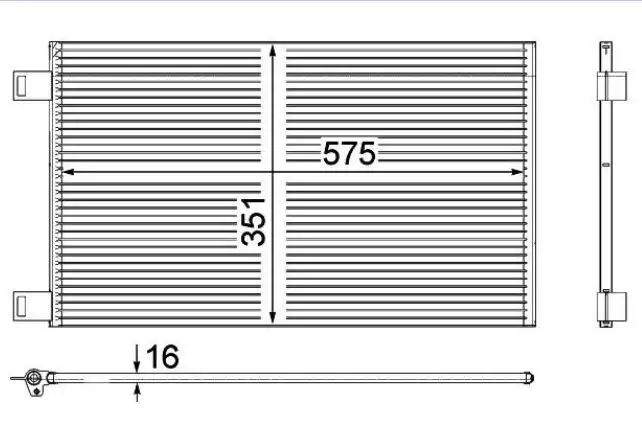 MGA 82215 Klima Radyatörü 8200455795 resmi