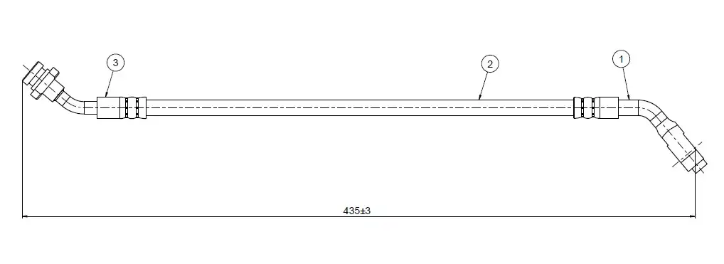 CAVO C800401A Ön Fren Hortumu 4621001F10 resmi