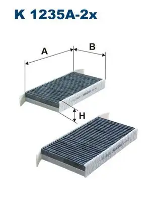 FILTRON K1235A-2X Polen Filtresi (Karbonlu) resmi