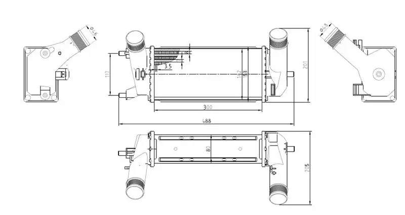 MGA 80761 Turbo Radyatörü 2068430 resmi
