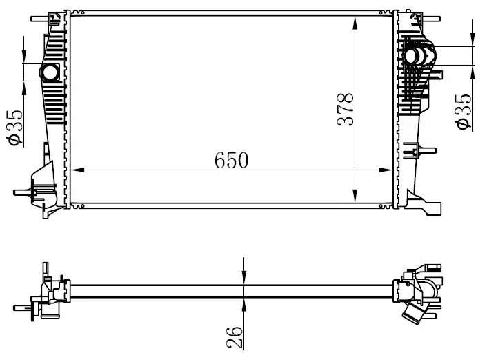ORIS BRN065026 Radyatör 214100016R resmi