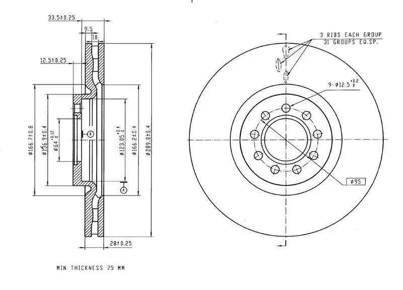 MGA 50494 Ön Fren Diski 2996121 resmi