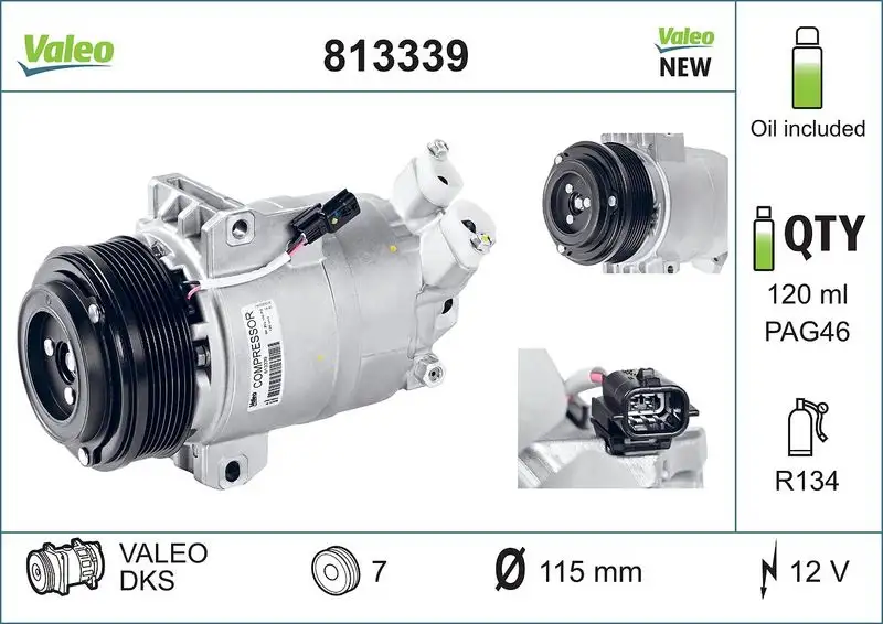 VALEO 813339 Klima Kompresörü 92600JY02A resmi