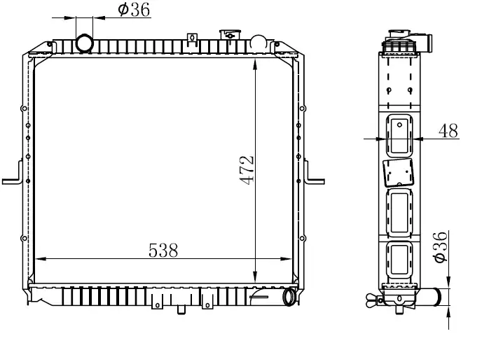 ORIS BKI111032 Radyatör 9KA002418 resmi