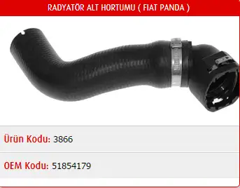 MASTER M3866 Radyatör Alt Hortumu 51854179 resmi