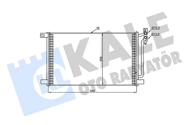 KALE 345615 Klima Radyatörü 64538377648 resmi