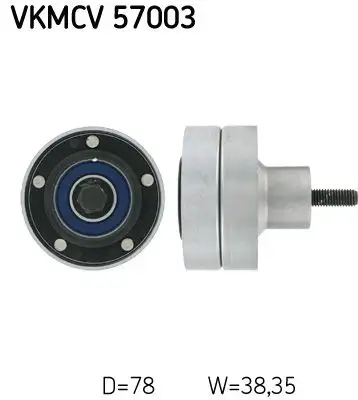 SKF VKMCV57003 Alternatör Gergi Rulmanı 1811819 resmi