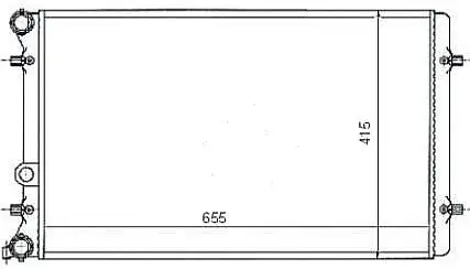 MGA 80182 Radyatör 1J0121253AD resmi