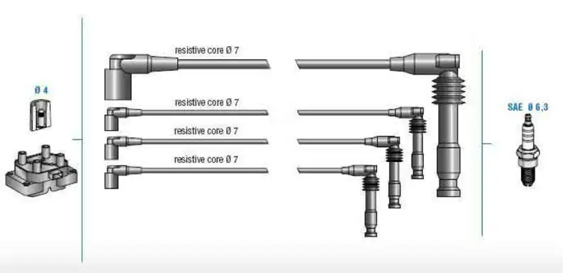 DODUCO 7829 Buji Kablosu resmi