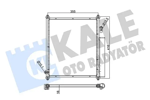 KALE 391900 Klima Radyatörü 80110SAA305 resmi
