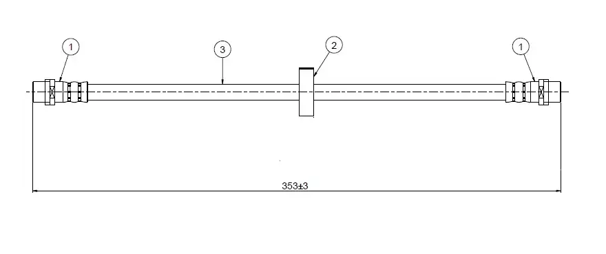 CAVO C900215B Ön Fren Hortumu 535611701 resmi