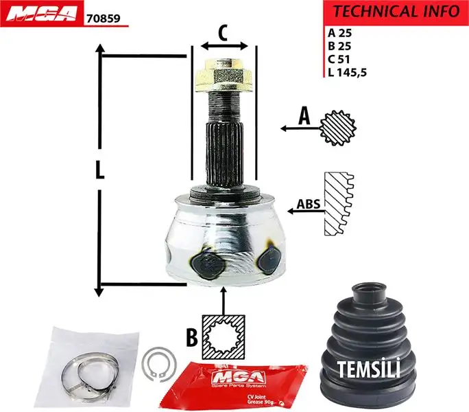 MGA 70859 Aks Kafası (Dış) 46308629 resmi