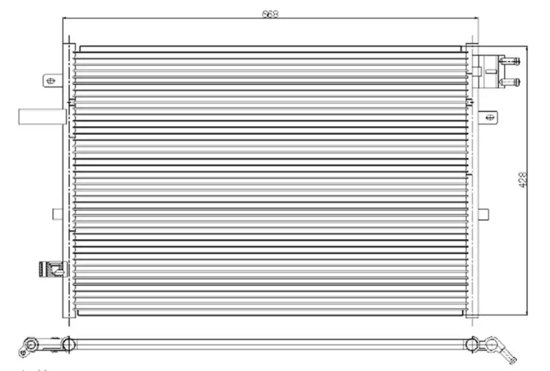 ORIS CFR908016 Klima Radyatörü 2S7H19E908 resmi