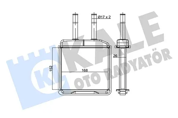 KALE 360795 Kalorifer Radyatörü P96314858 resmi