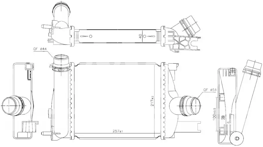 ORIS IRN148040 Turbo Radyatörü 144963014R resmi