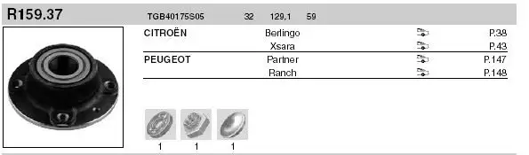 SNR TGB40175S05 Arka Poyra resmi