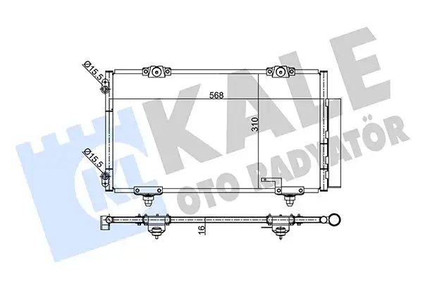KALE 342455 Klima Radyatörü 8845005010 resmi