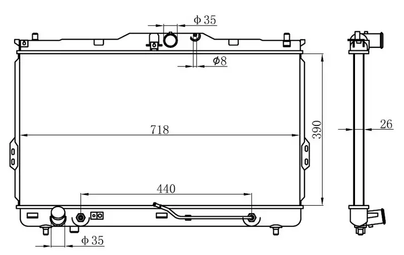 ORIS BHY041026 Radyatör 2531026480 resmi