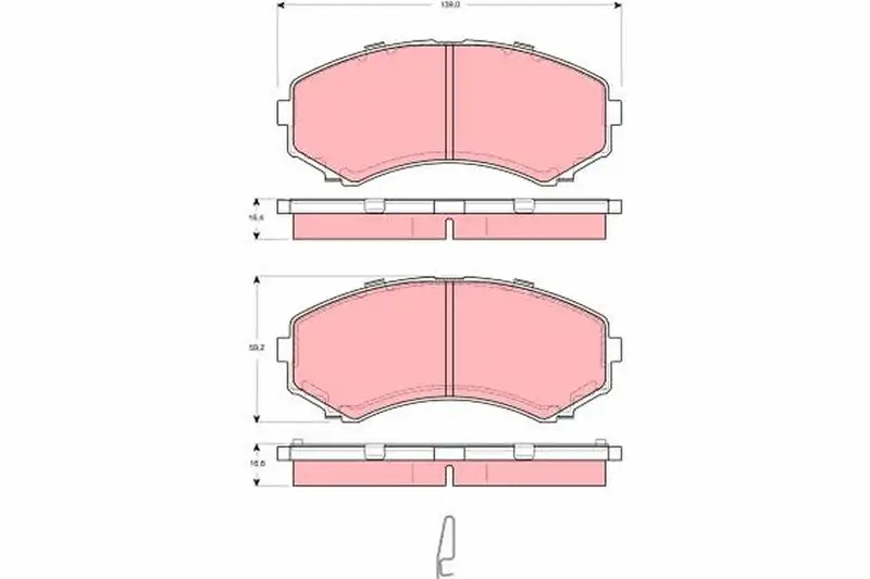 TRW GDB3254 Ön Fren Balatası resmi