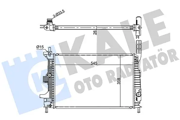 KALE 354230 Radyatör resmi