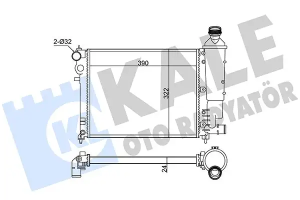 KALE 351805 Radyatör resmi