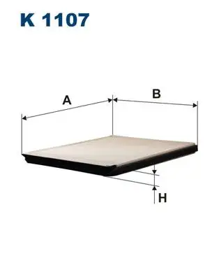 FILTRON K1107 Polen Filtresi 6447FG resmi