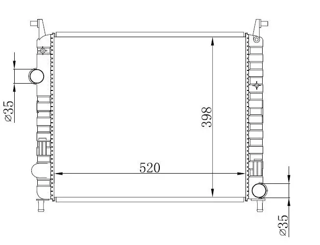 ORIS BFI017026 Radyatör 51718122 resmi