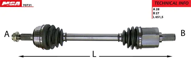 MGA 70731 Ön Aks (Sol) resmi
