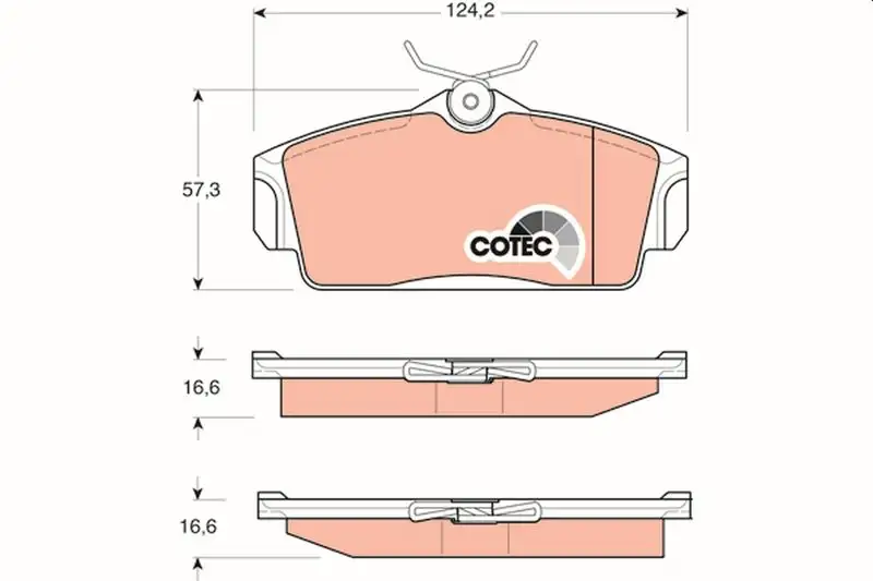 TRW GDB3168 Ön Fren Balatası resmi