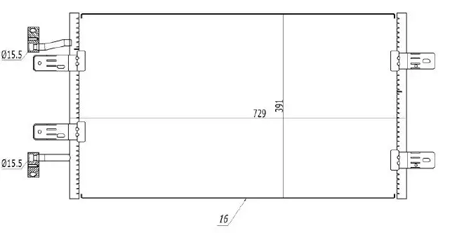 MGA 82356 Klima Radyatörü 8200465489 resmi