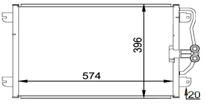 MGA 82120 Klima Radyatörü 7700432392 resmi