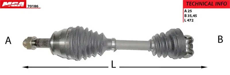 MGA 70186 Ön Aks (Sol) 51783824 resmi