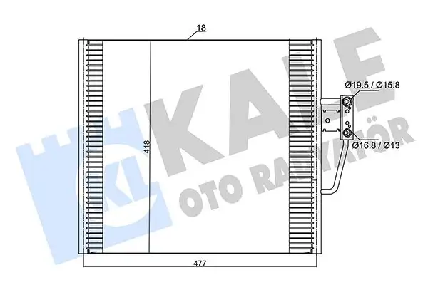 KALE 385000 Klima Radyatörü 8391647 resmi