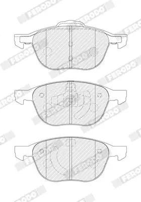 FERODO FDB4319 Ön Fren Balatası resmi