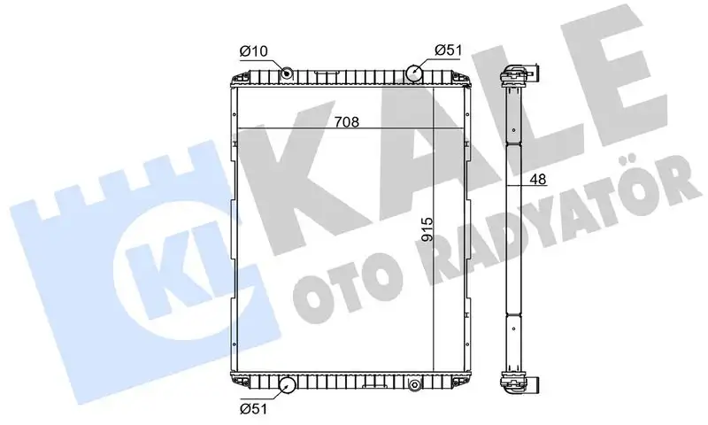 KALE 350750 Radyatör 5010230608 resmi