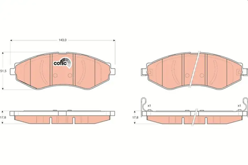 TRW GDB3347 Ön Fren Balatası resmi