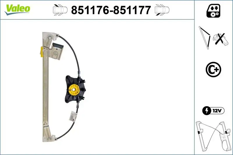 VALEO 851176 Arka Cam Krikosu (Sol) A1697303179 resmi