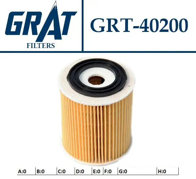 GRAT 40200 Yağ Filtresi 11427953125 resmi