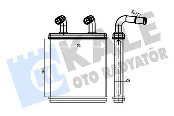 KALE 346580 Kalorifer Radyatörü 0K72E61A10 resmi