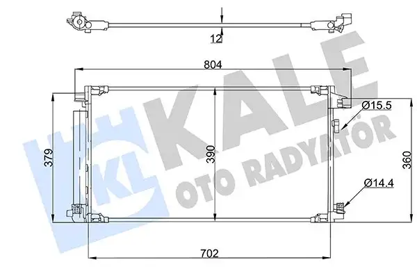 KALE 357910 Klima Radyatörü 88460F4040 resmi