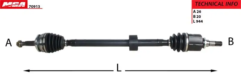 MGA 70913 Ön Aks (Sağ) 4341002830 resmi