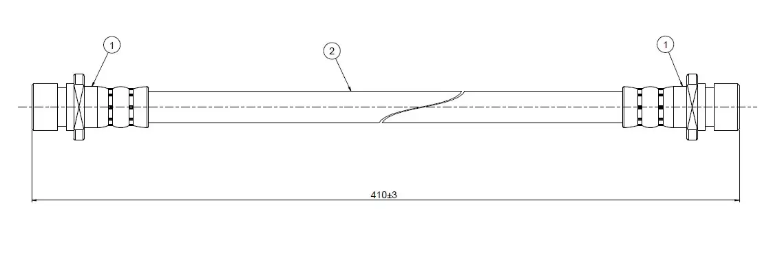 CAVO C800688A Arka Fren Hortumu 01466S2H000 resmi